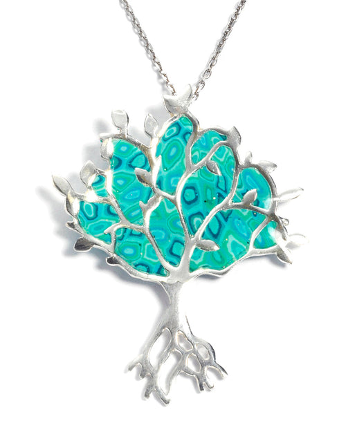 Load image into Gallery viewer, Silver Tree of Life Necklace
