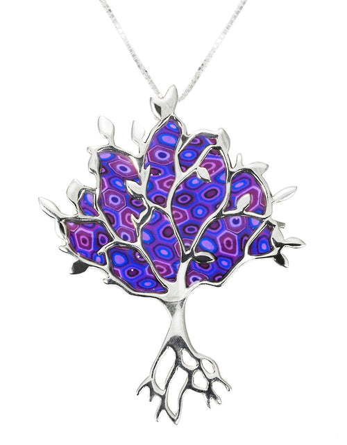 Load image into Gallery viewer, Silver Tree of Life Necklace

